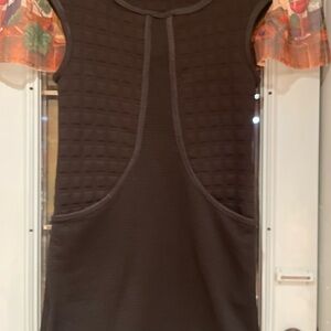 Sleeveless Black Textured Dress